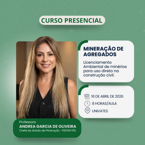 Imagem ilustrativa do(a) Curso: Mineração de agregados: Licenciamento Ambiental de minérios para uso na construção civil.